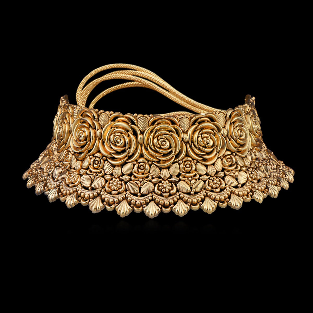 Blooming Brocade Gold Choker