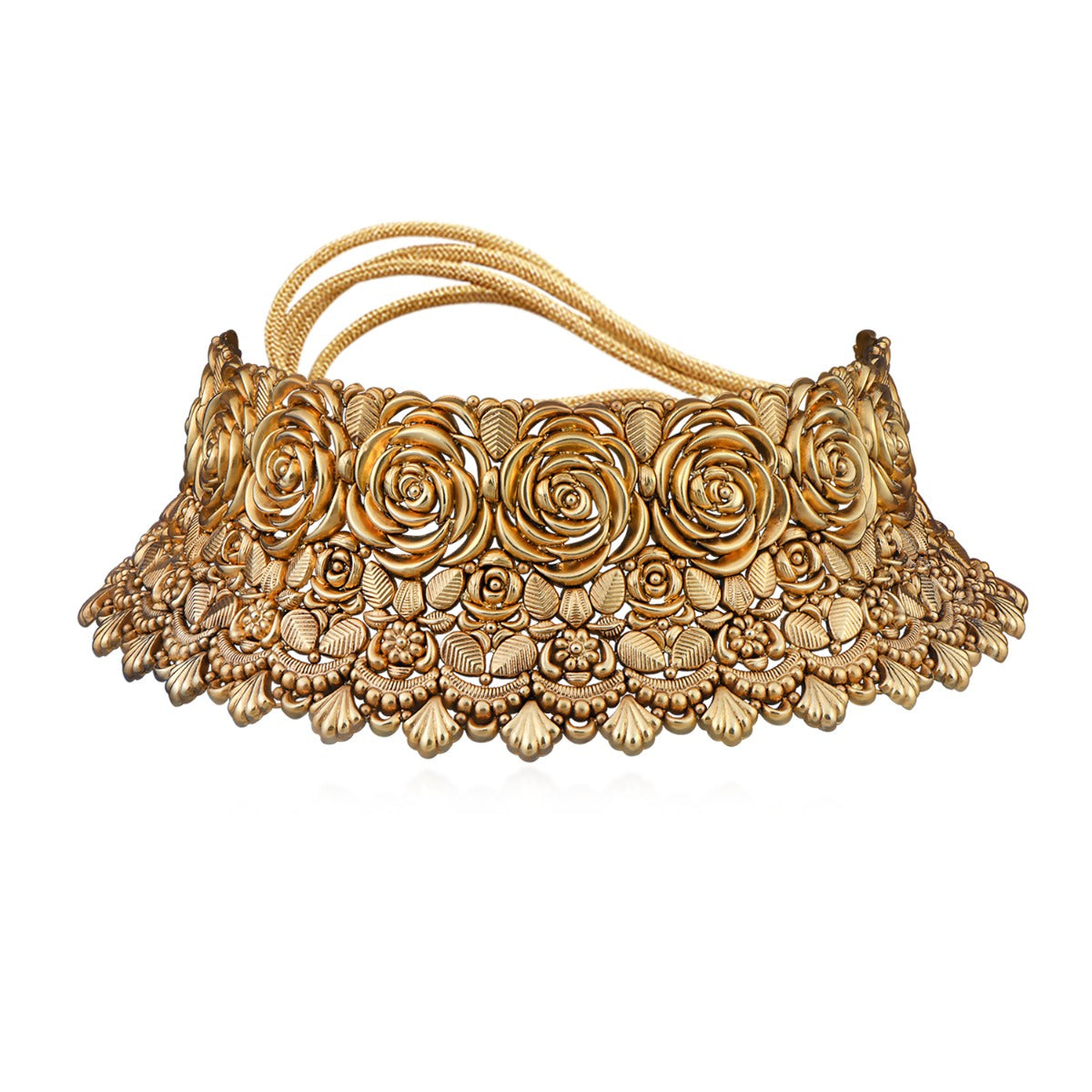 Blooming Brocade Gold Choker