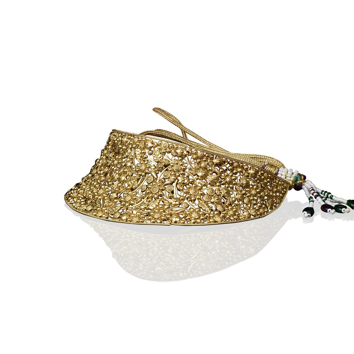 Intricate Banded Gold Choker