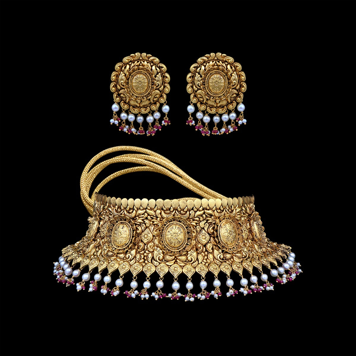Persian Inspired Gold Choker Set