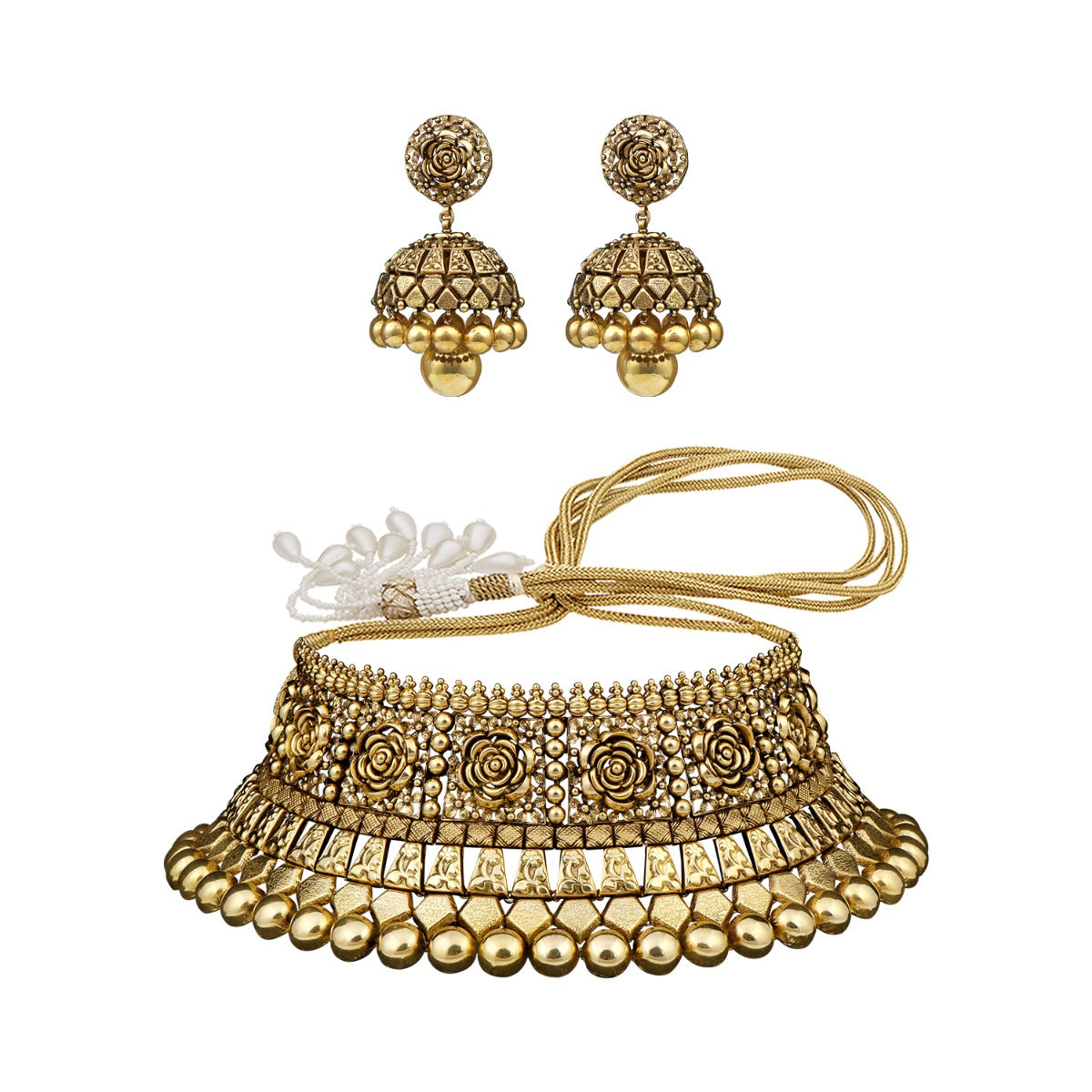 Belira Flora Gold Choker Set
