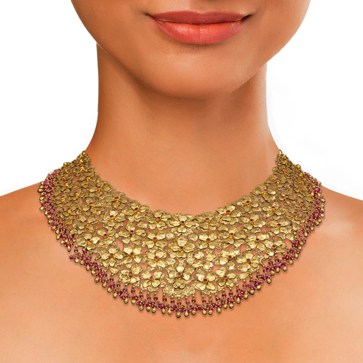 Ruby Gold Necklace