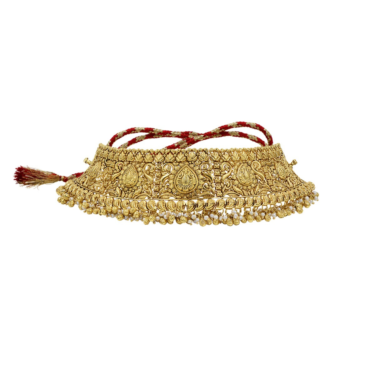 Gold Temple Motif Choker