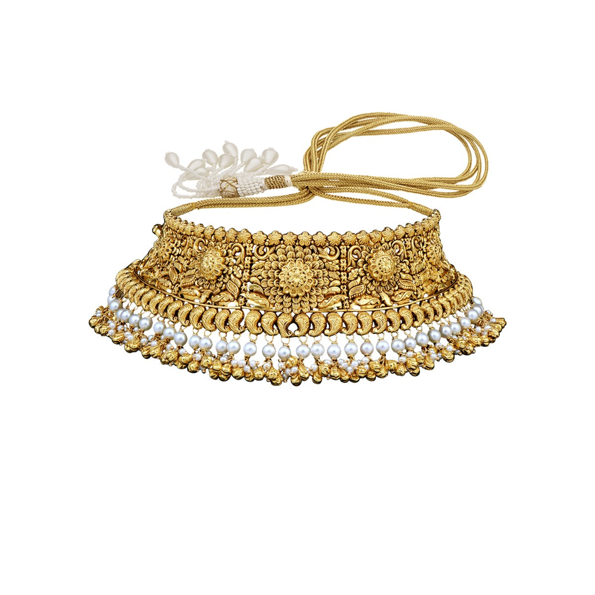 Glory Mesh Gold Choker Set