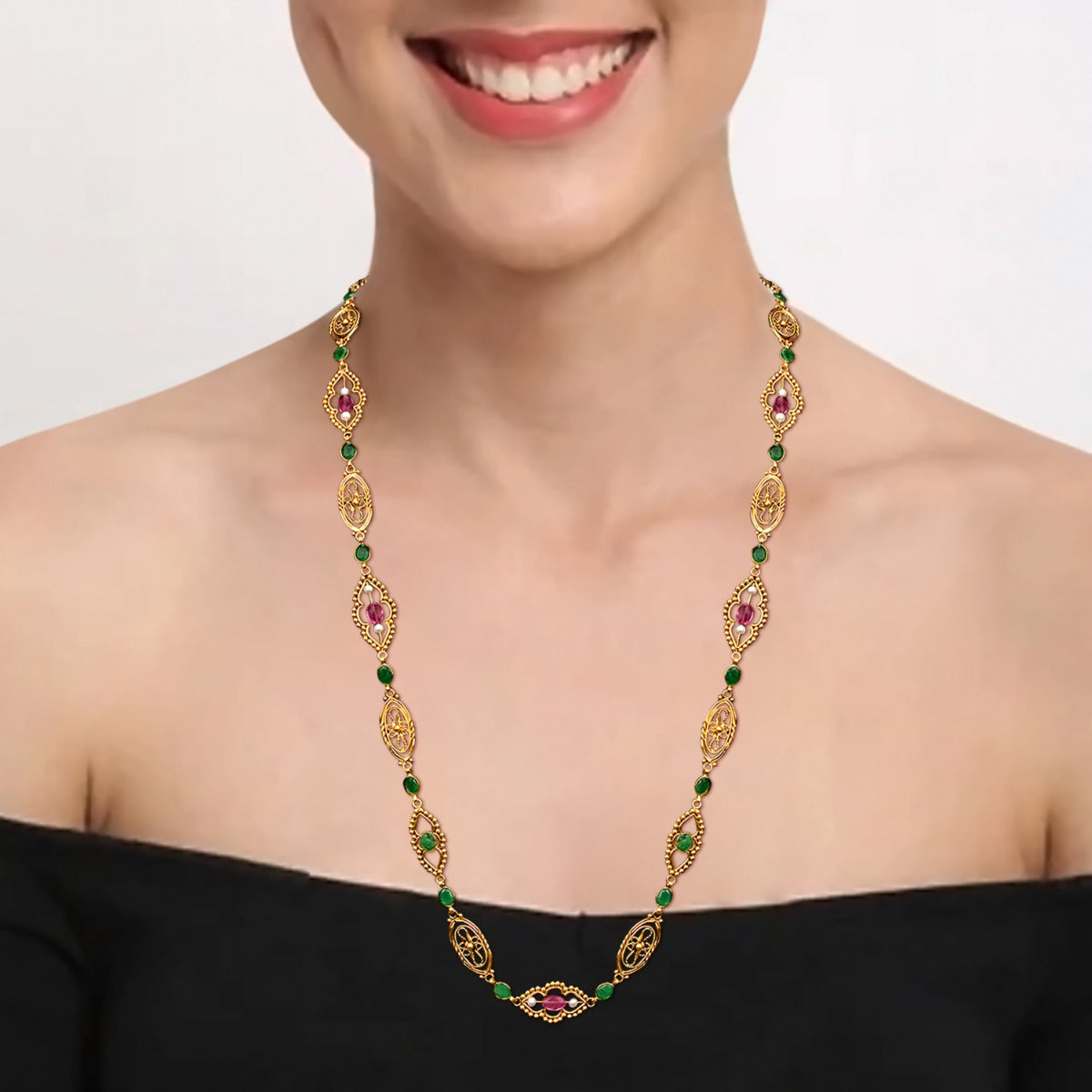 Dainty Drama Gold Necklace