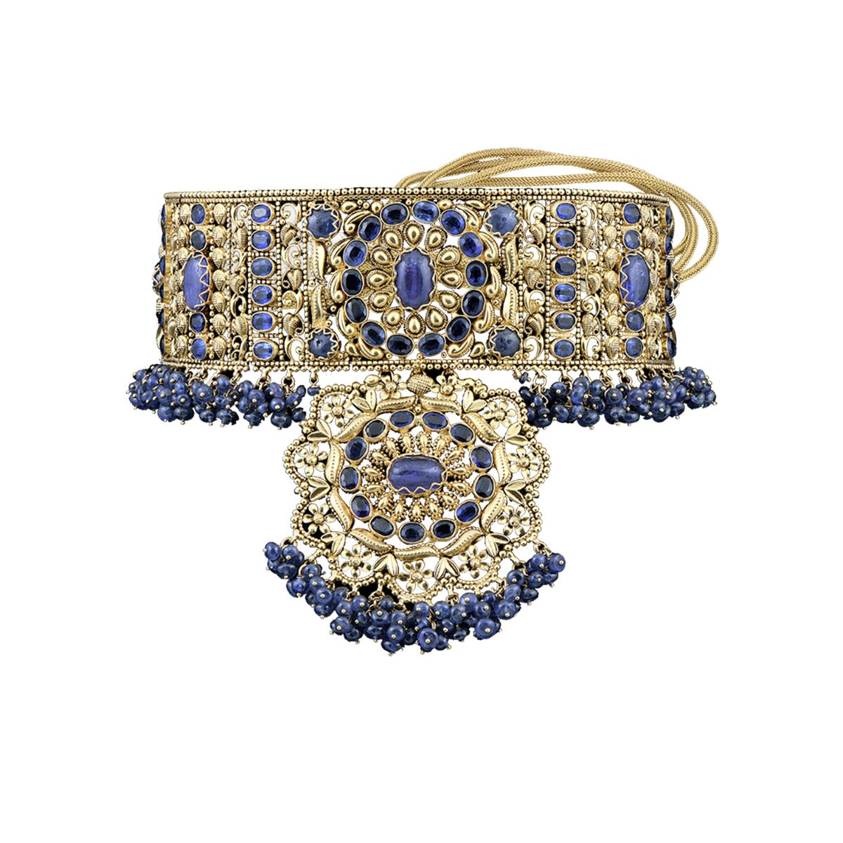 Medallion Gold Choker