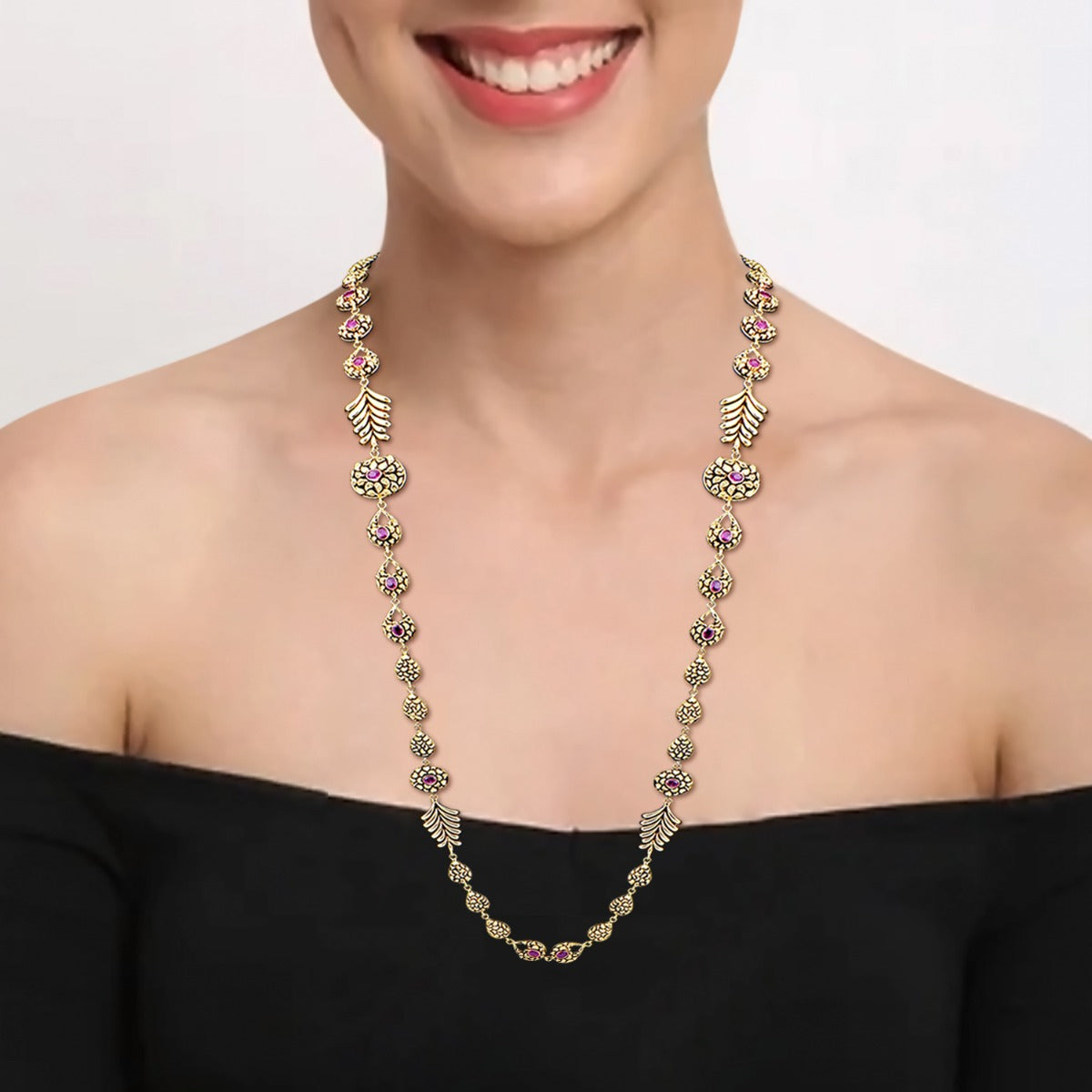 Classic Long Gold Necklace