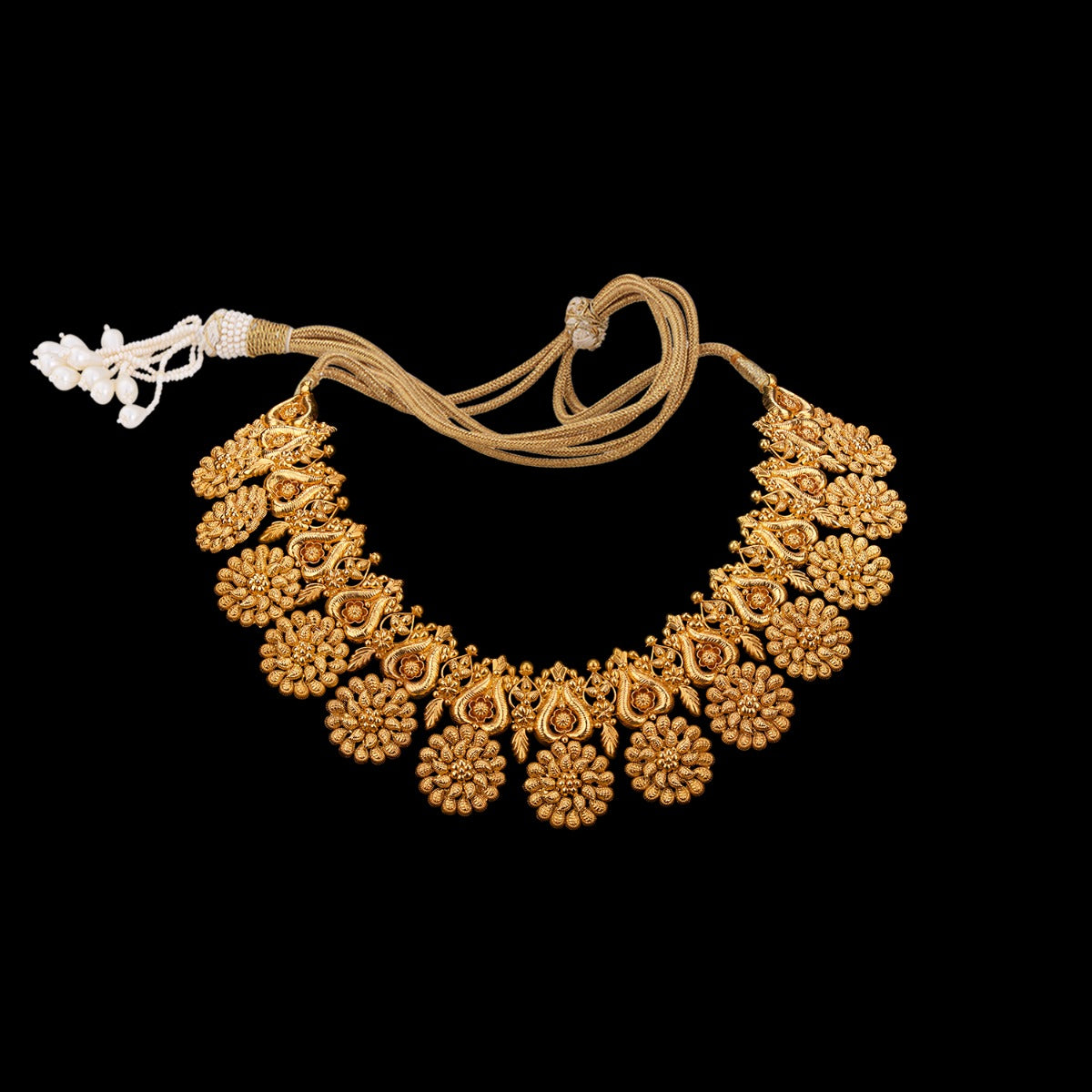 Flowers Shower Gold Necklace