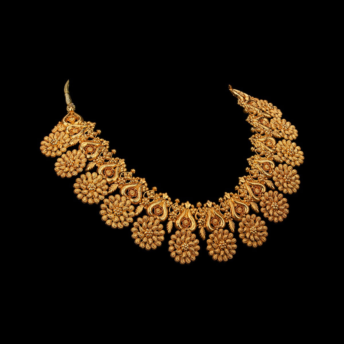 Flowers Shower Gold Necklace