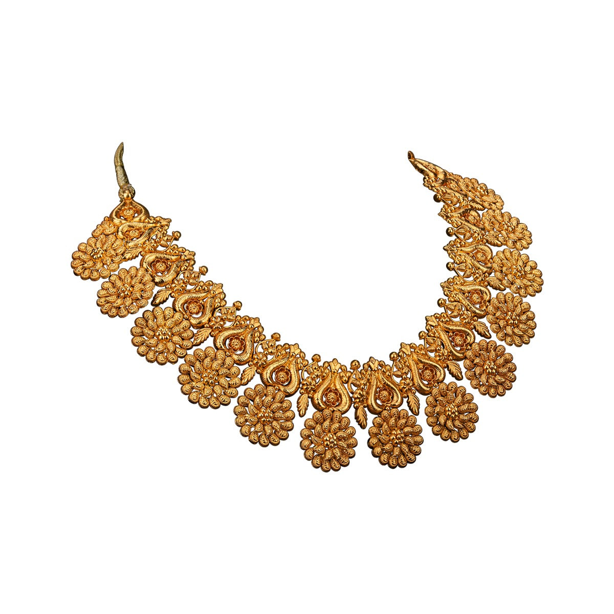 Flowers Shower Gold Necklace