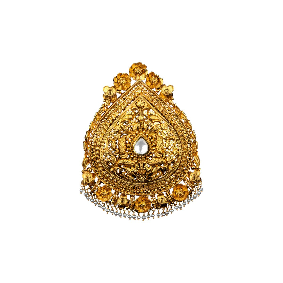 Flowery Bed Gold Pendant