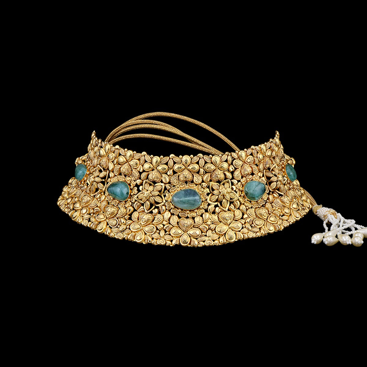 Poppy Fluer Gold Choker Set