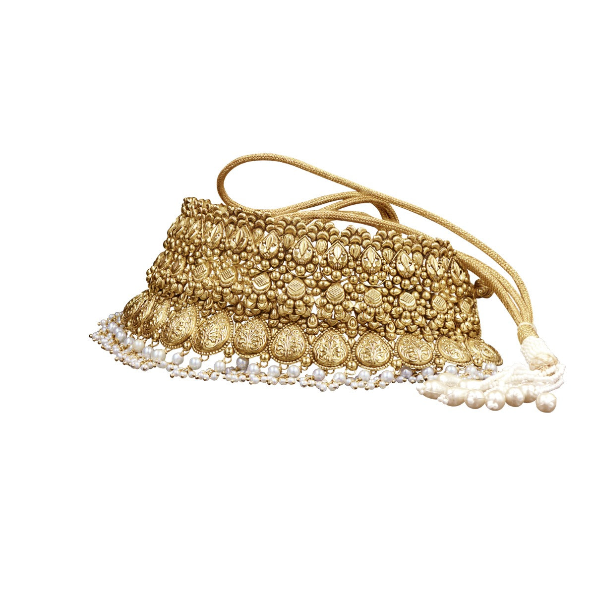 Dew Drop Folk Gold Choker