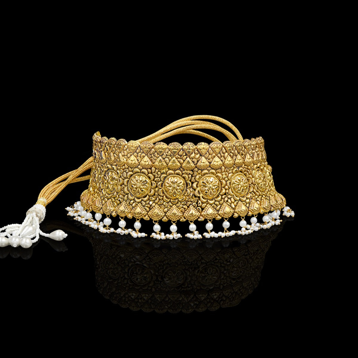 Gold Dollops Choker Set