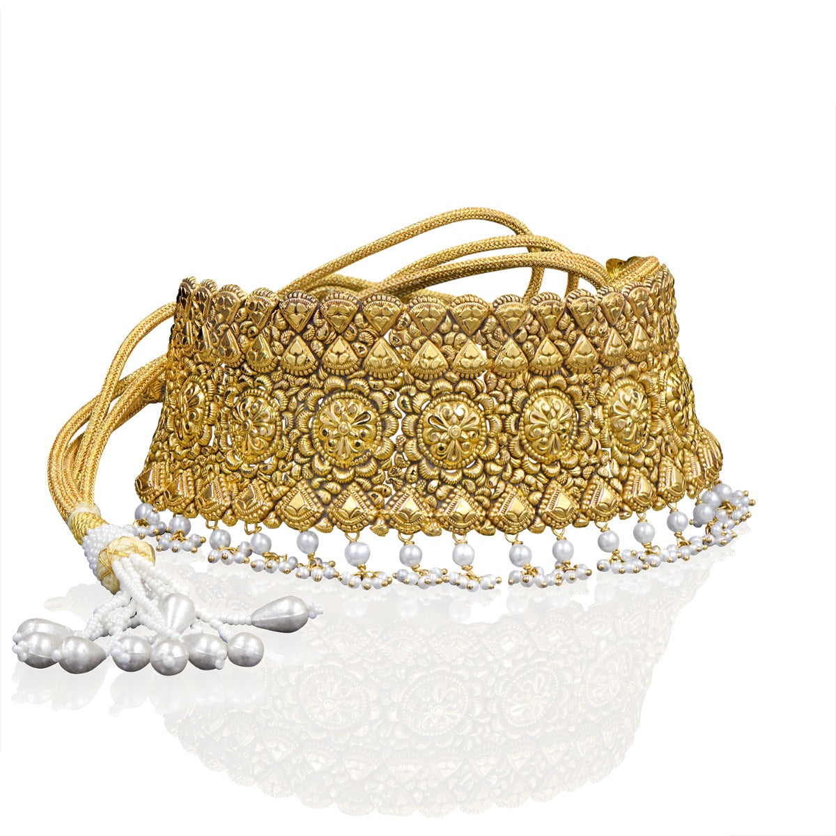 Gold Dollops Choker Set