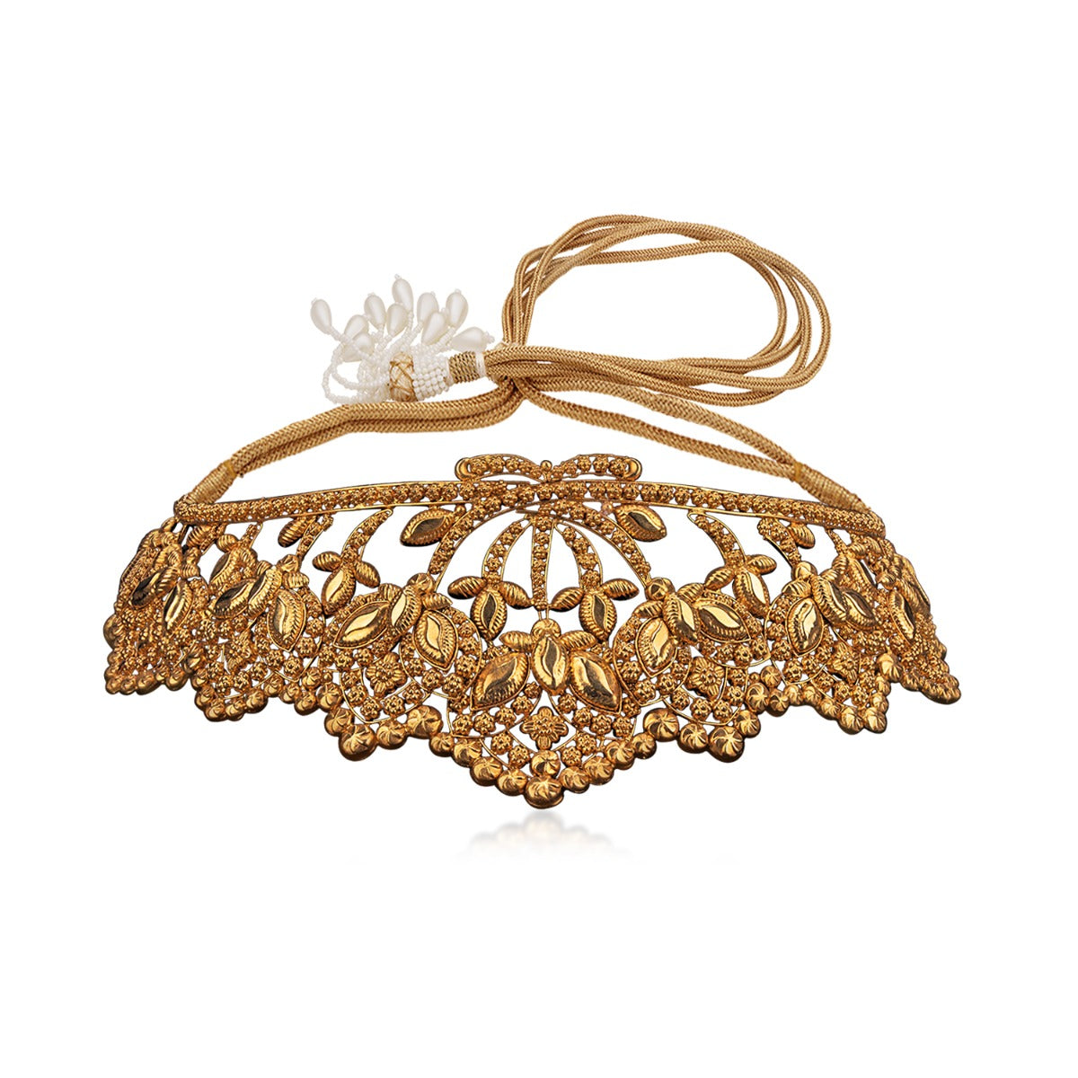 Close Knit Knotted Gold Choker