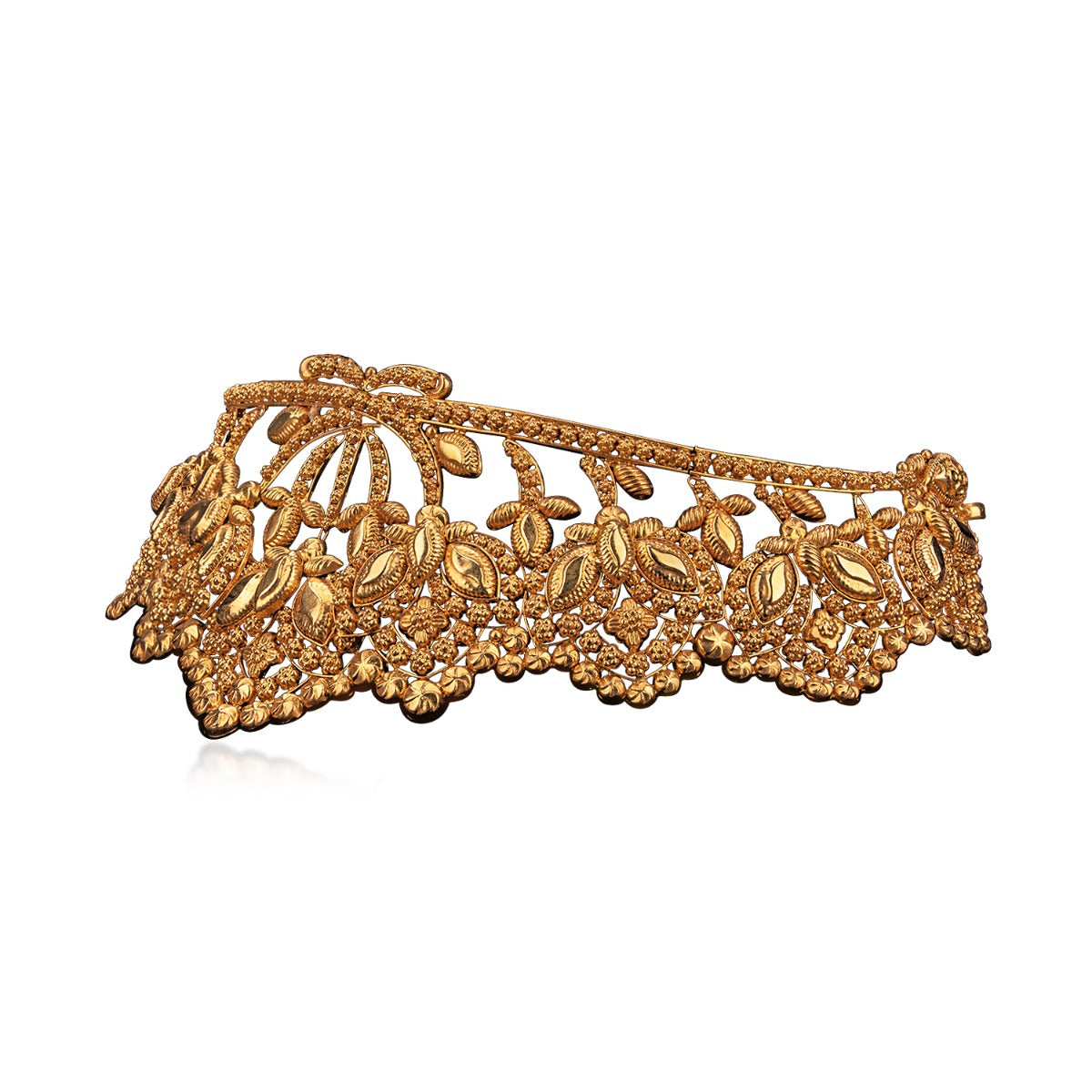 Close Knit Knotted Gold Choker