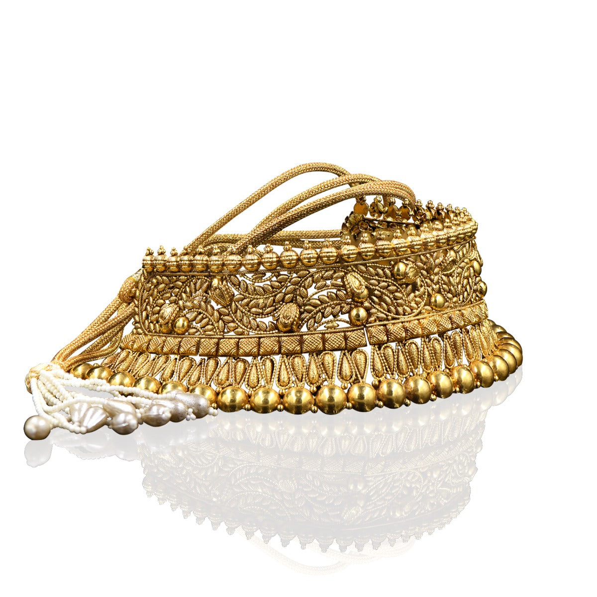 Gold Leaf Petal Choker