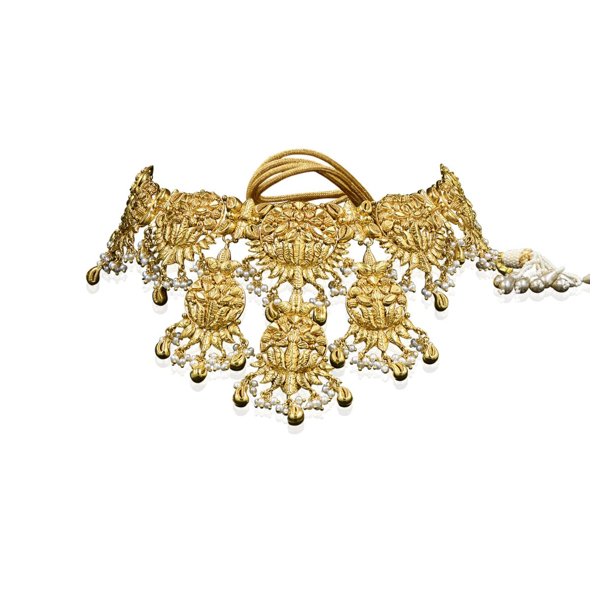 Layered Temple Gold Choker