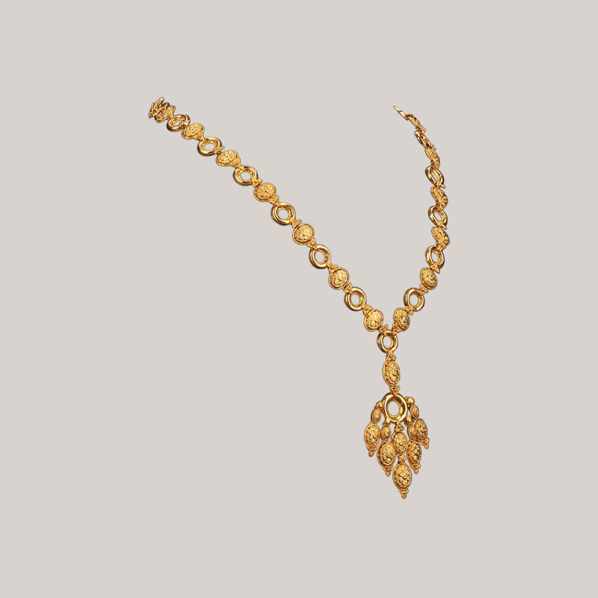 Wholes and Petals Gold Necklace