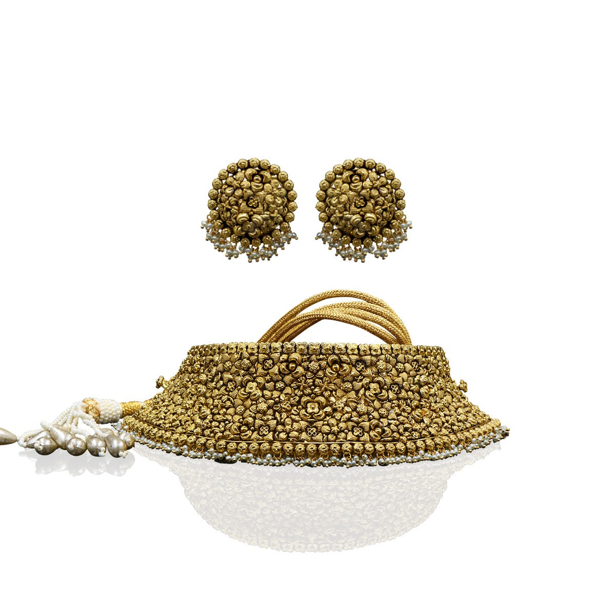 Majestic Traditional Gold Choker Set