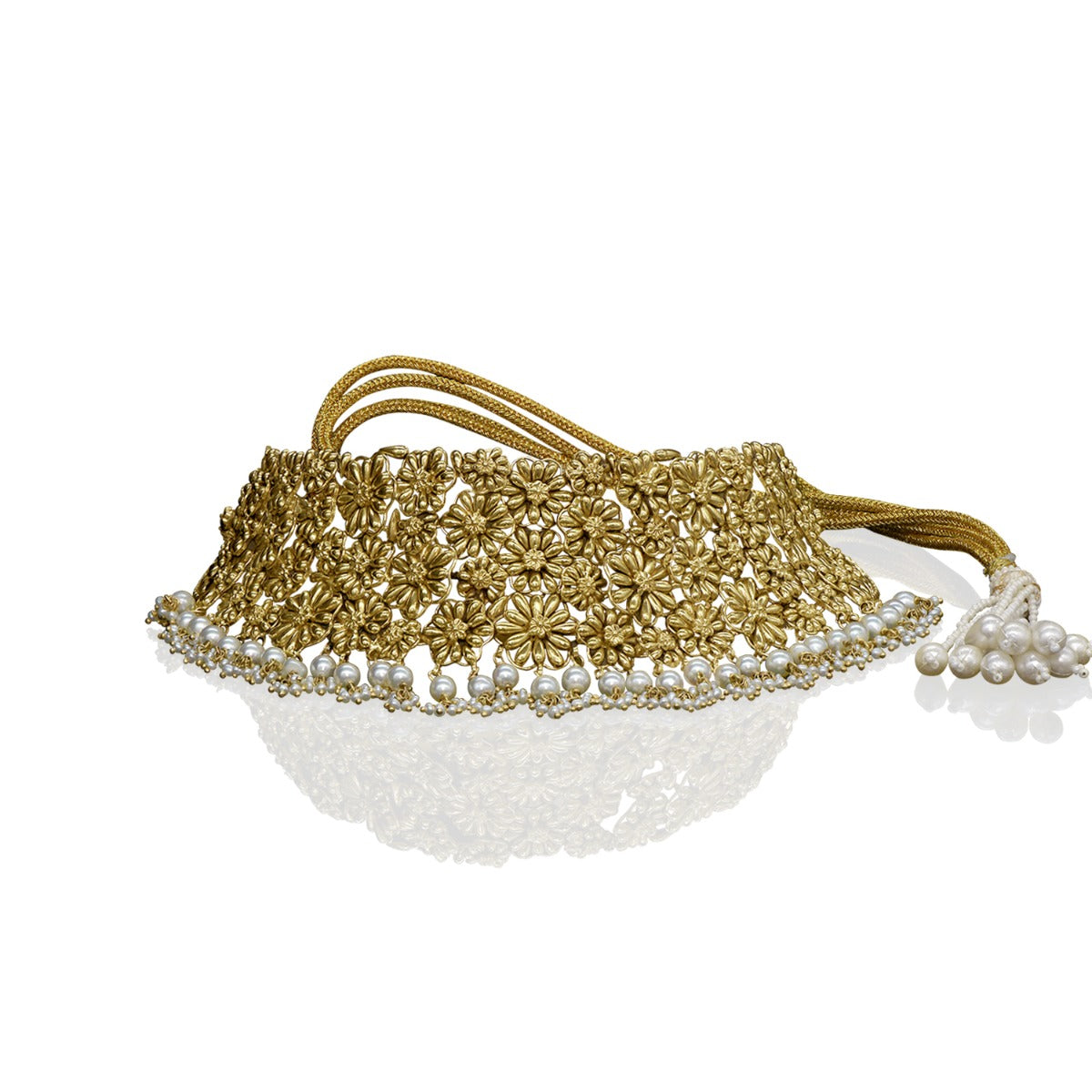Spring Floral Gold Choker Set