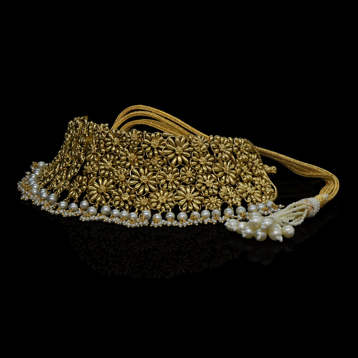 Spring Floral Gold Choker