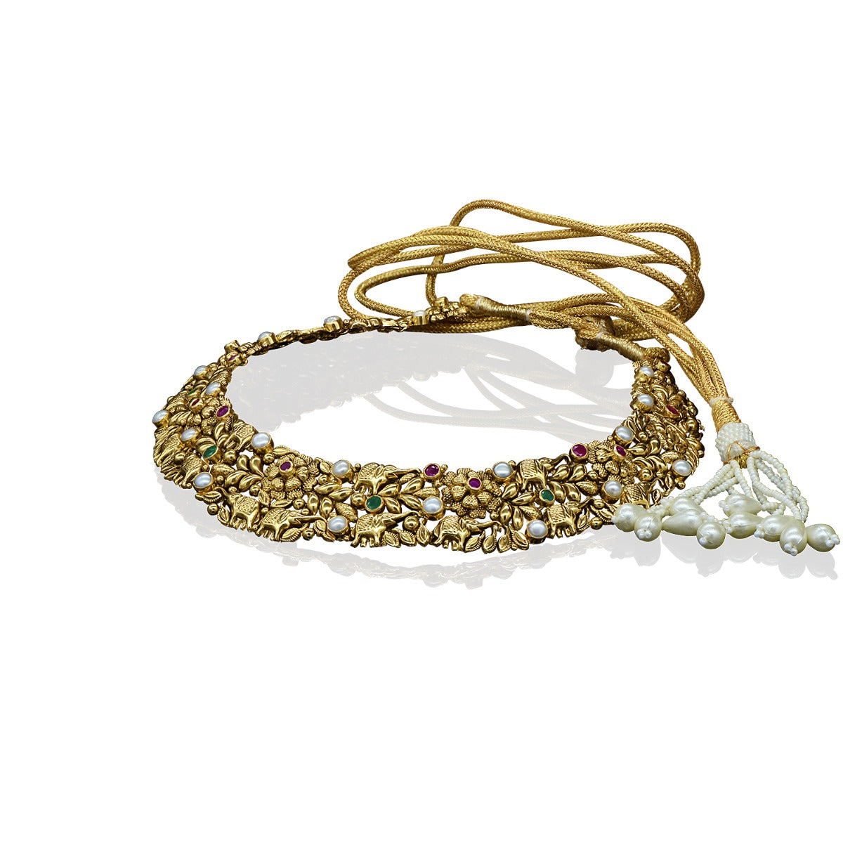 Coloured Stone Gold Choker