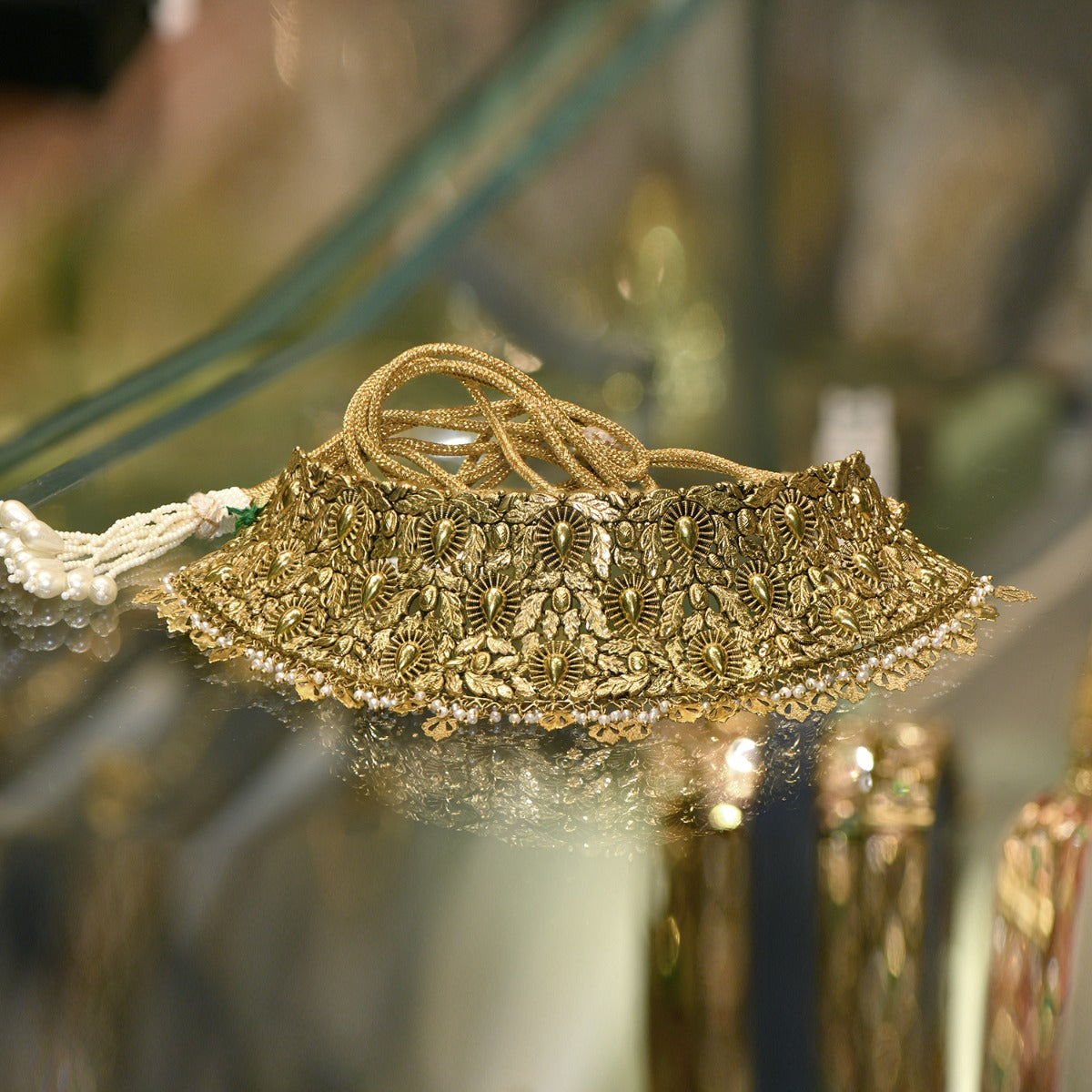 Dew Drops Gold Choker