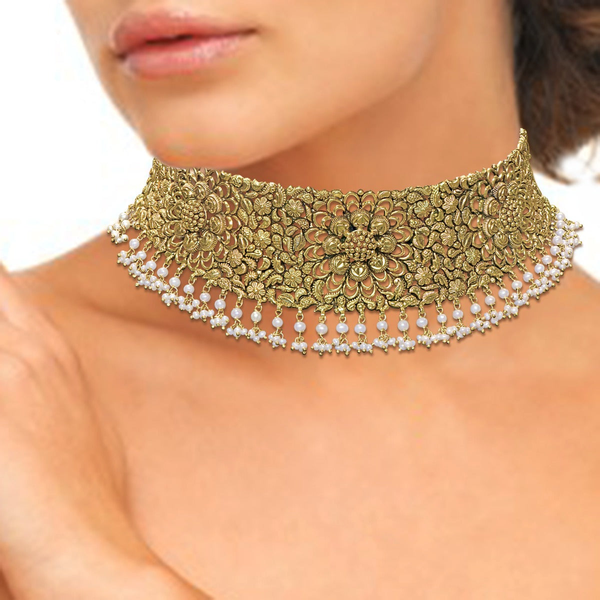 Tiny Twinkle Gold Choker Set