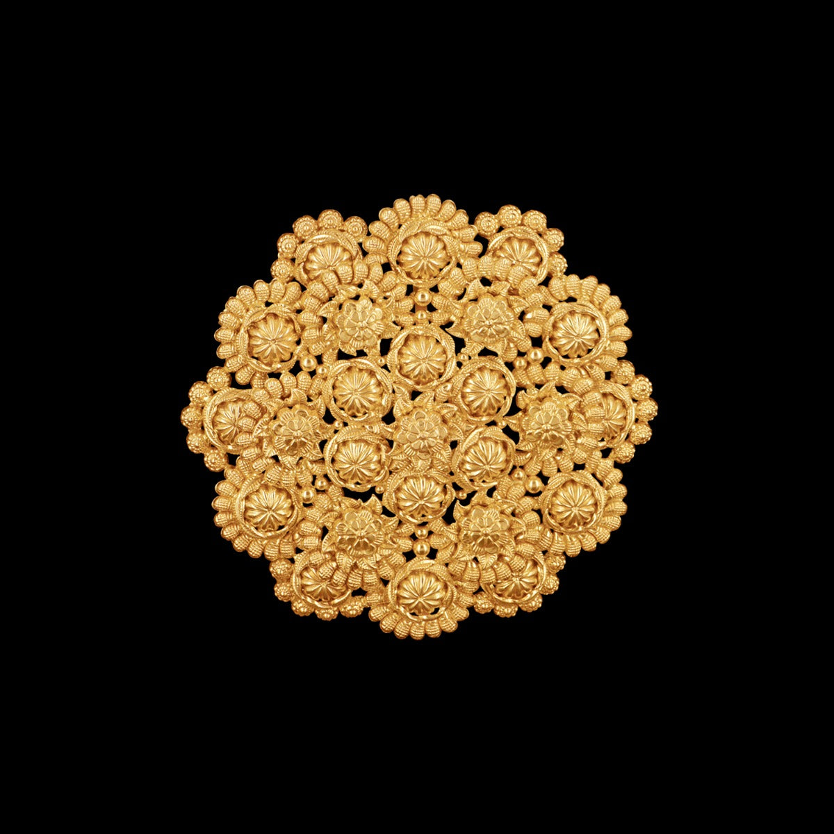 Flower Valley Gold Pendant