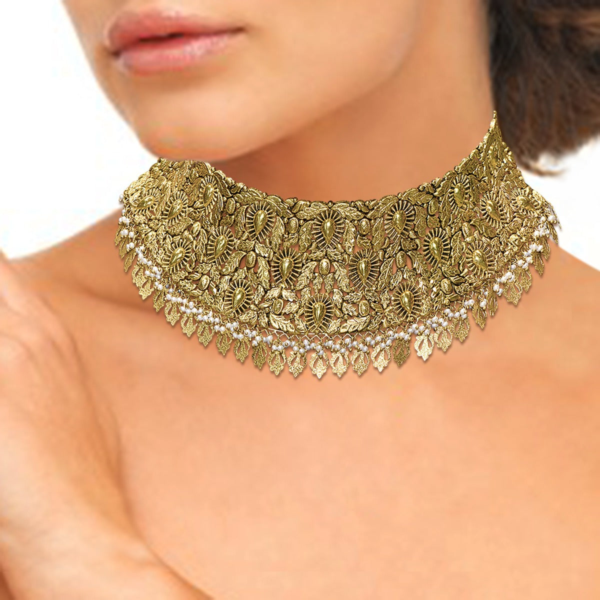 Dew Drops Gold Choker