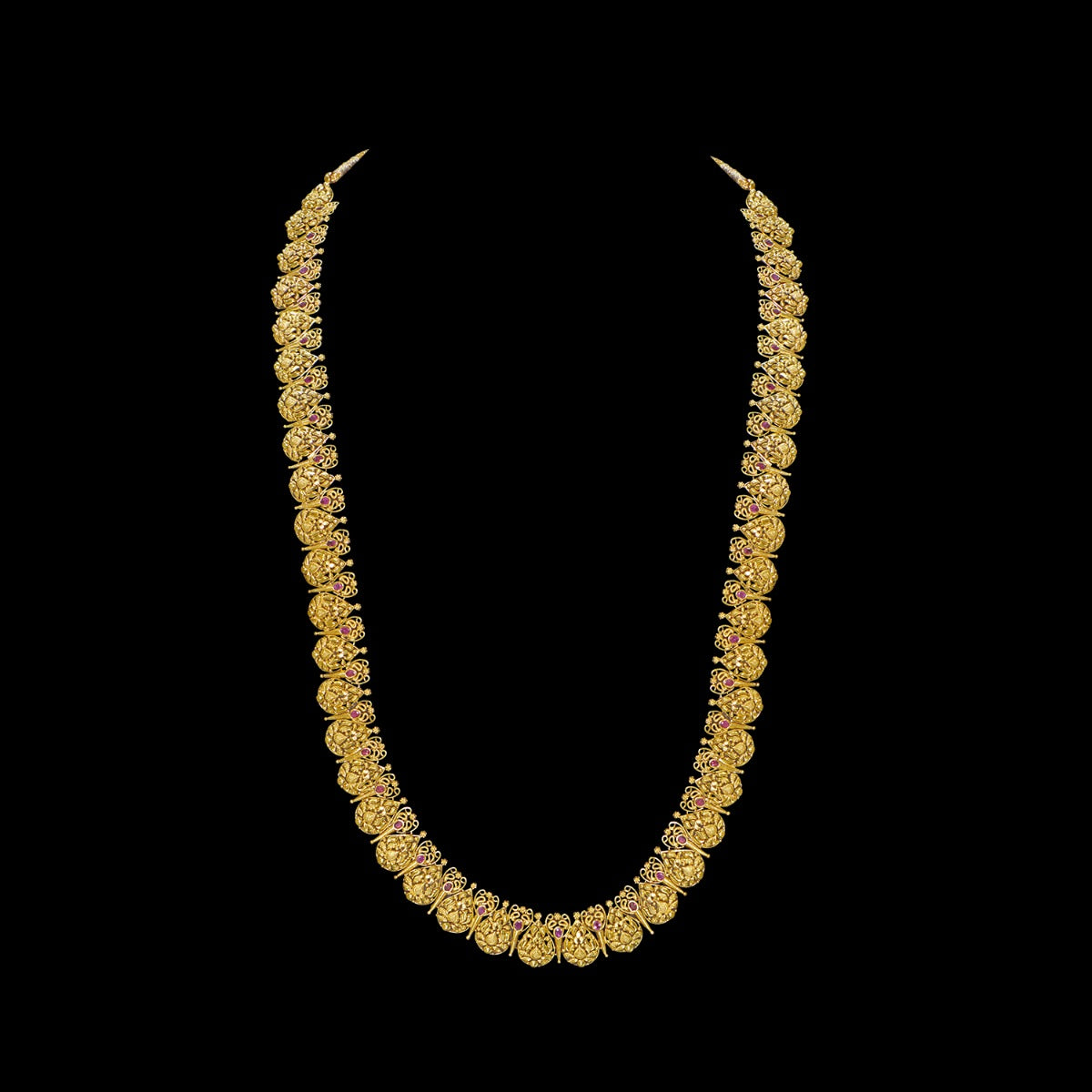 Coined Motif Gold Necklace Set