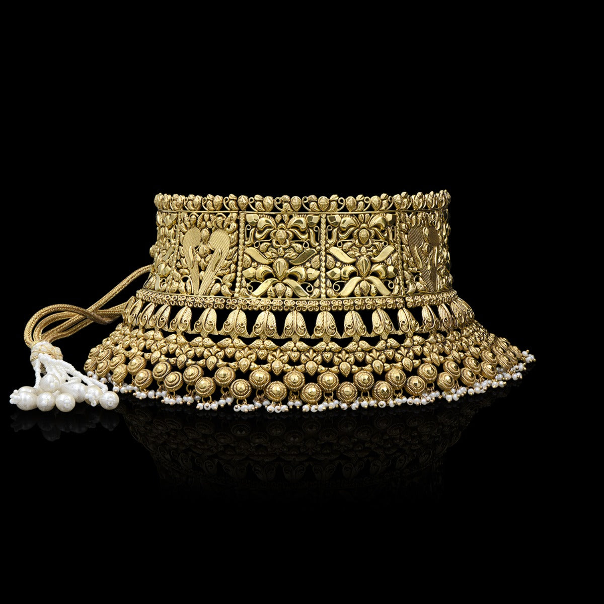 High Neck Gold Choker