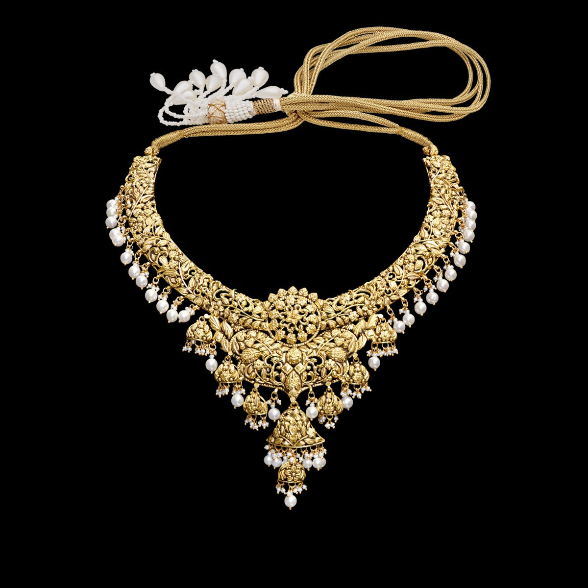 Grand Gold Long Necklace Set