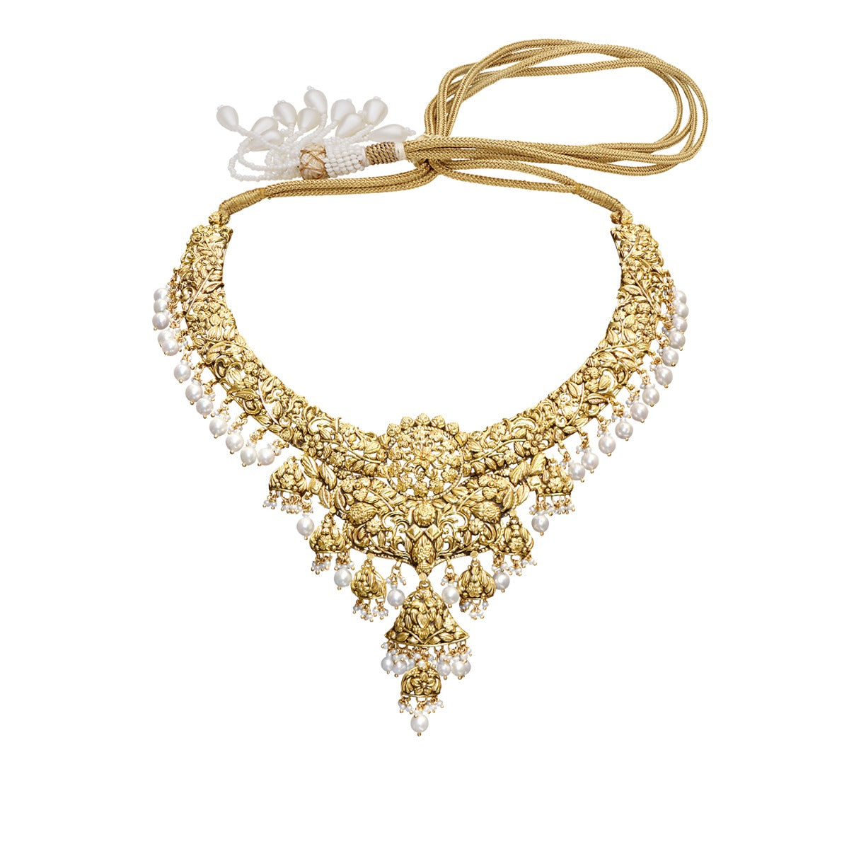 Grand Gold Long Necklace Set