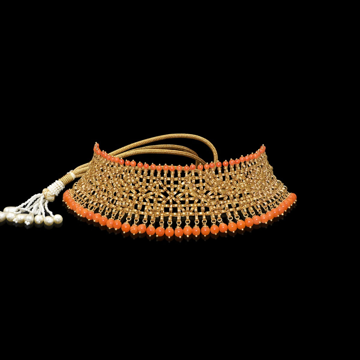 Saffron Dew Gold Choker