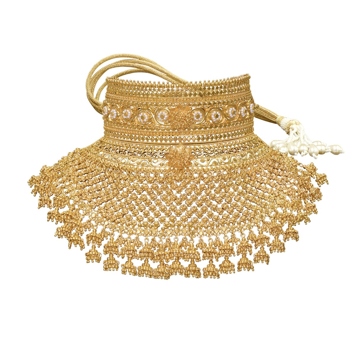 Countless Lilts Gold Adhiya Choker