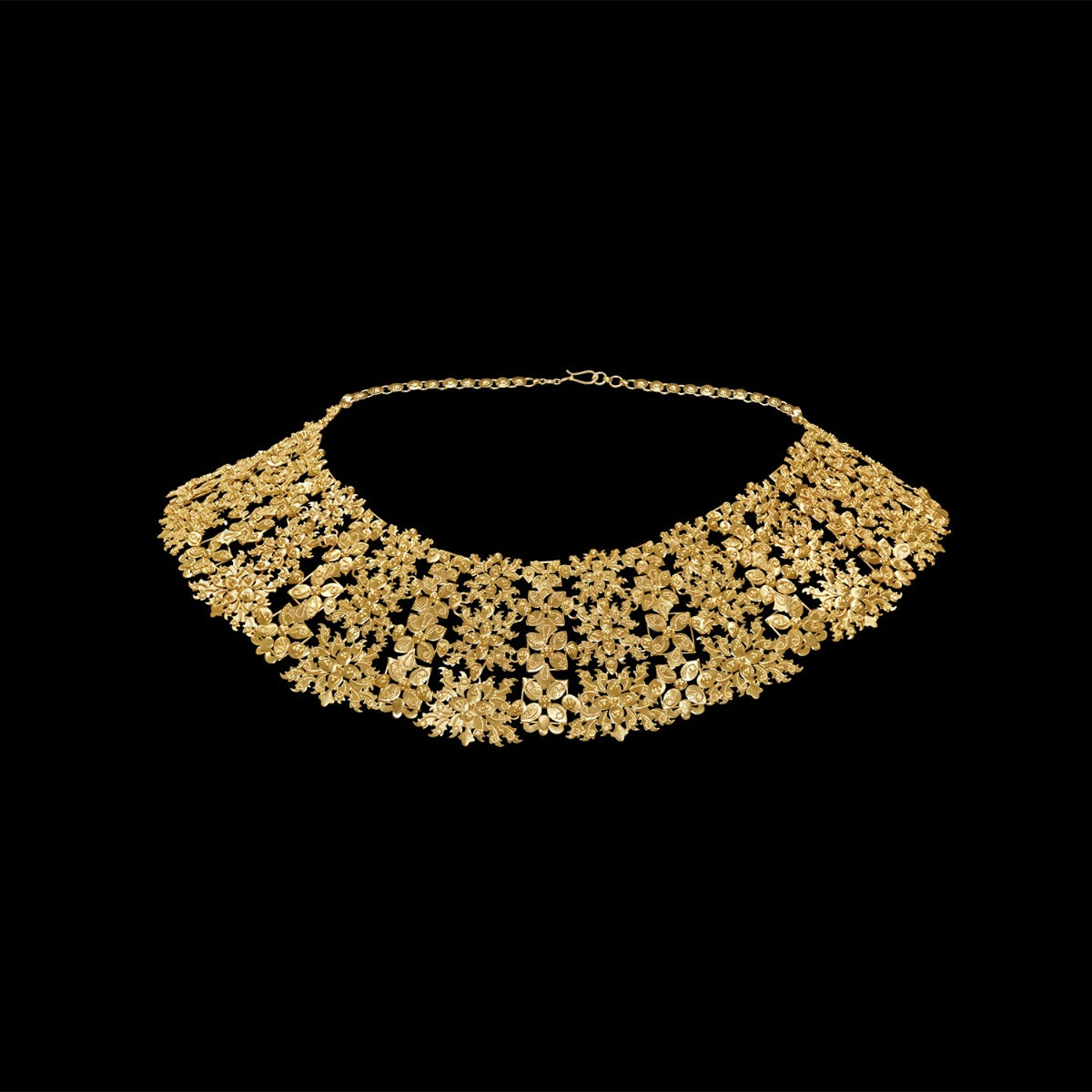 Floral Bush Gold Necklace