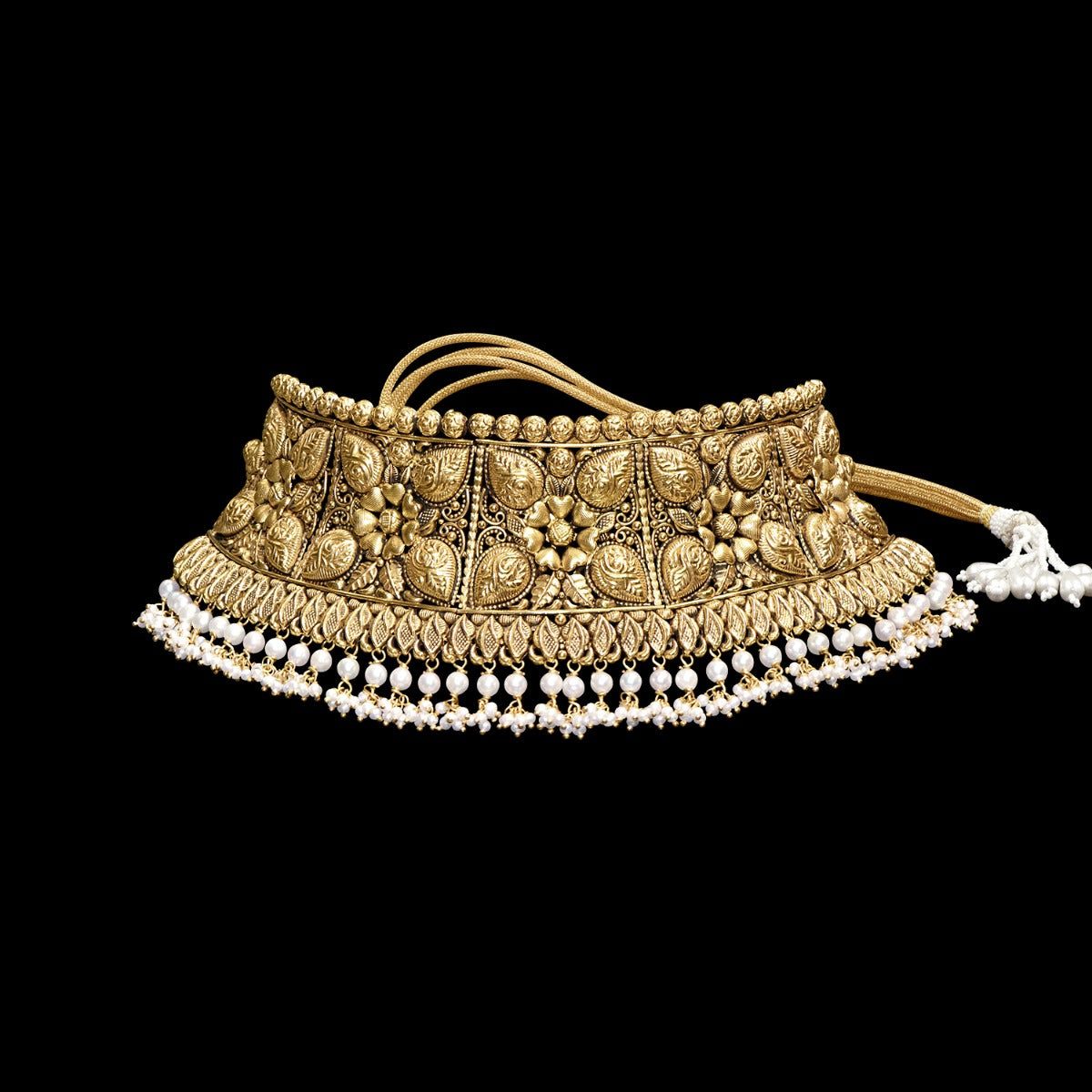 Tiny Hearts Gold Choker Set