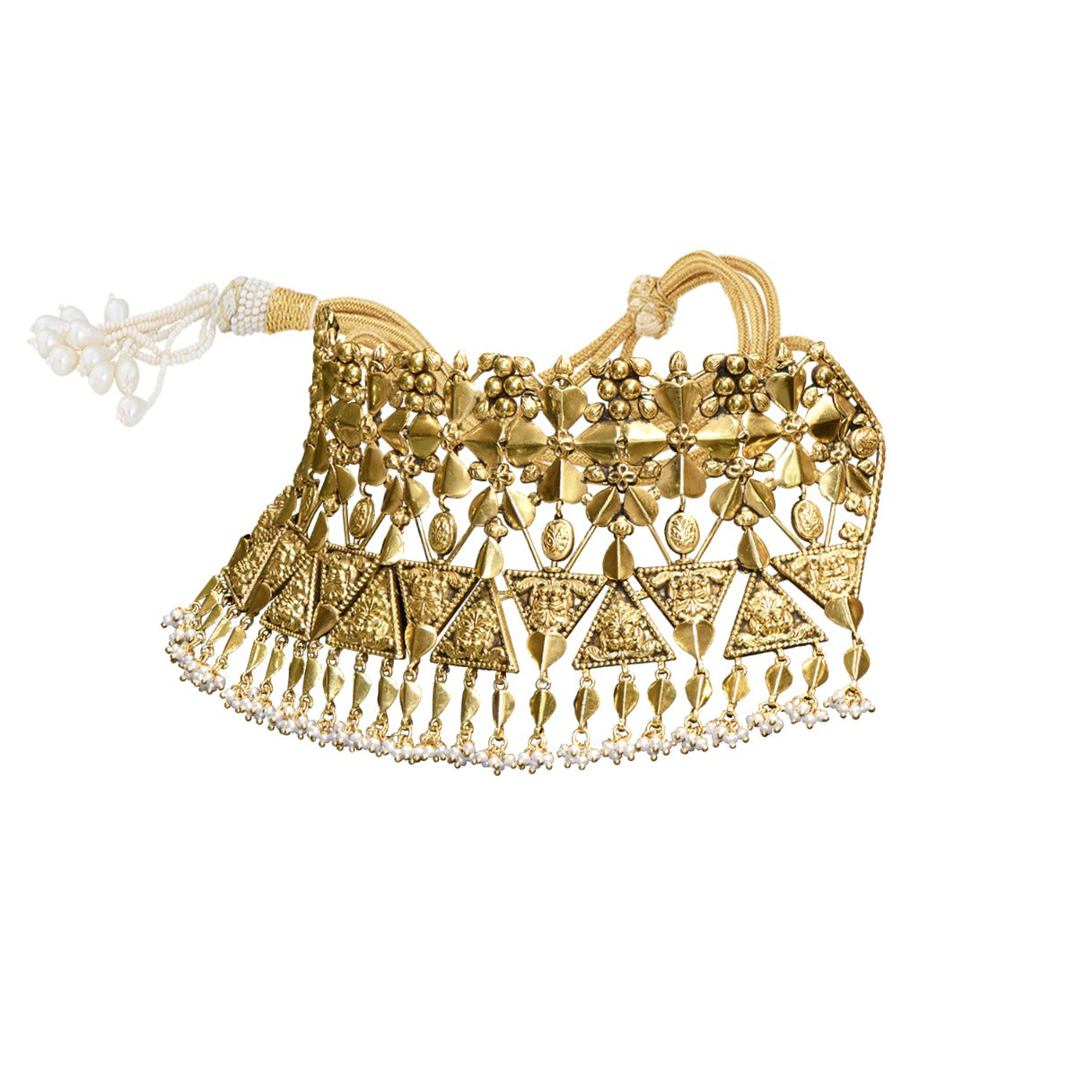 Tulips Gold Choker Set
