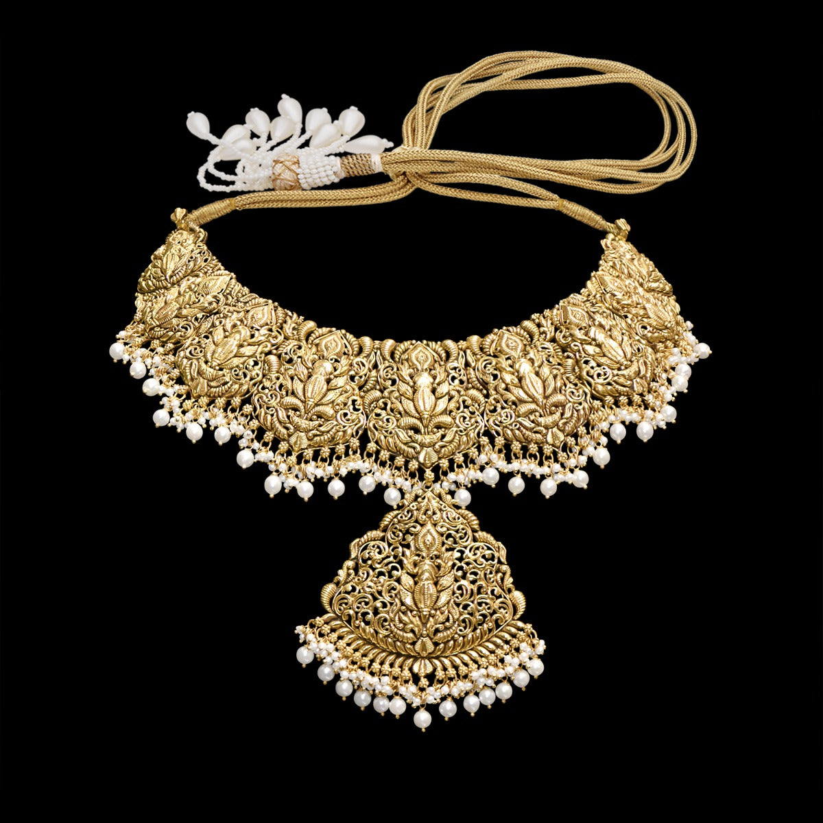 Deity Diva Gold Necklace Set