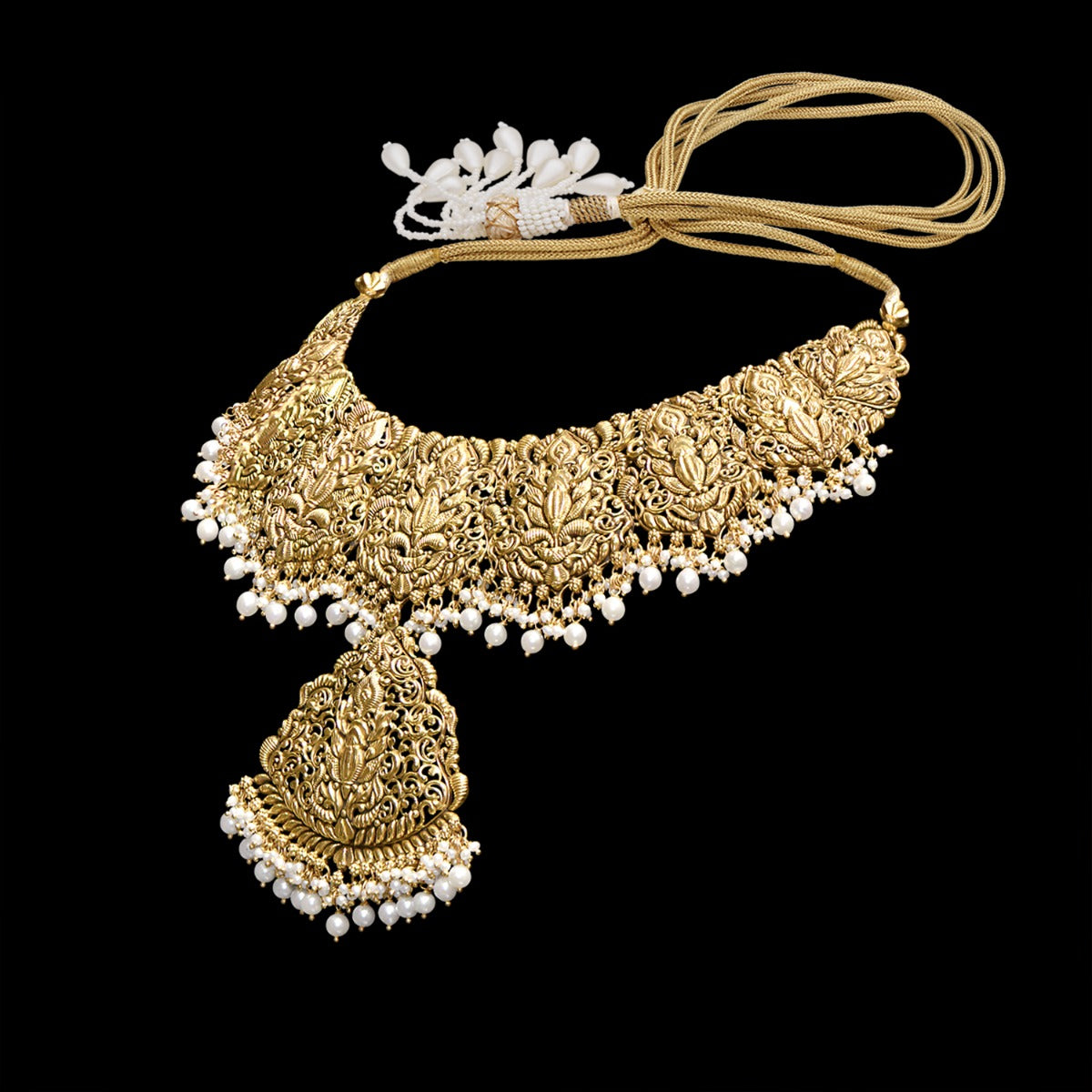 Deity Diva Gold Necklace Set