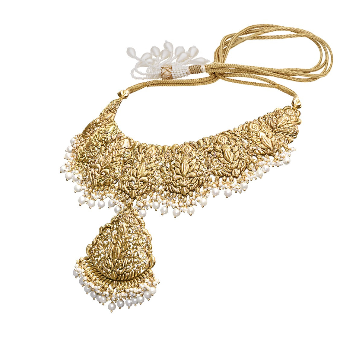 Deity Diva Gold Necklace Set