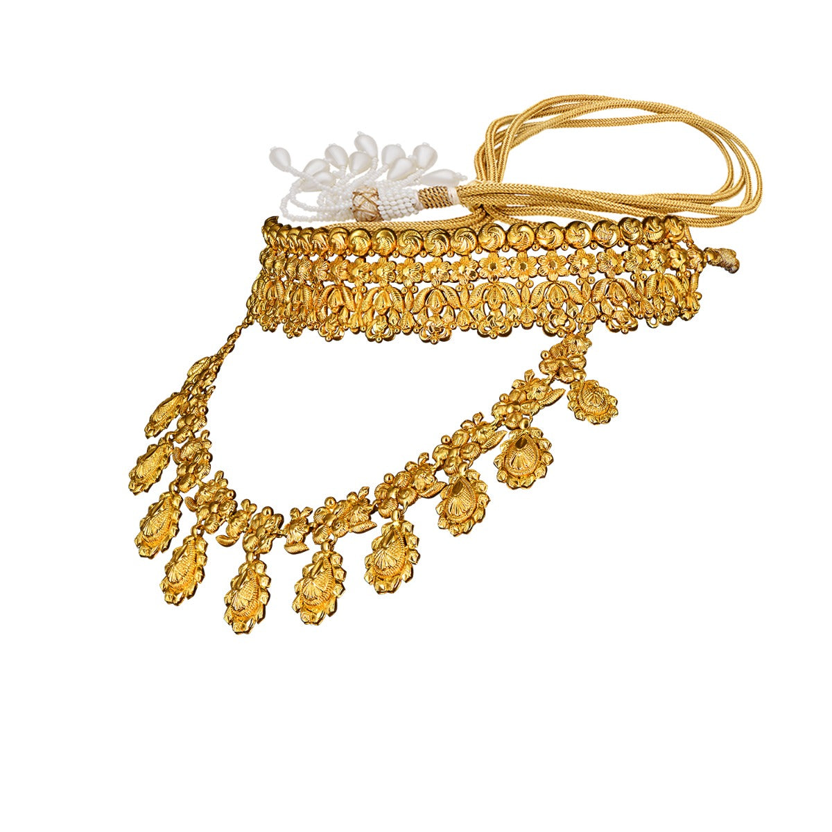 Close and Far Neck Gold Choker Set
