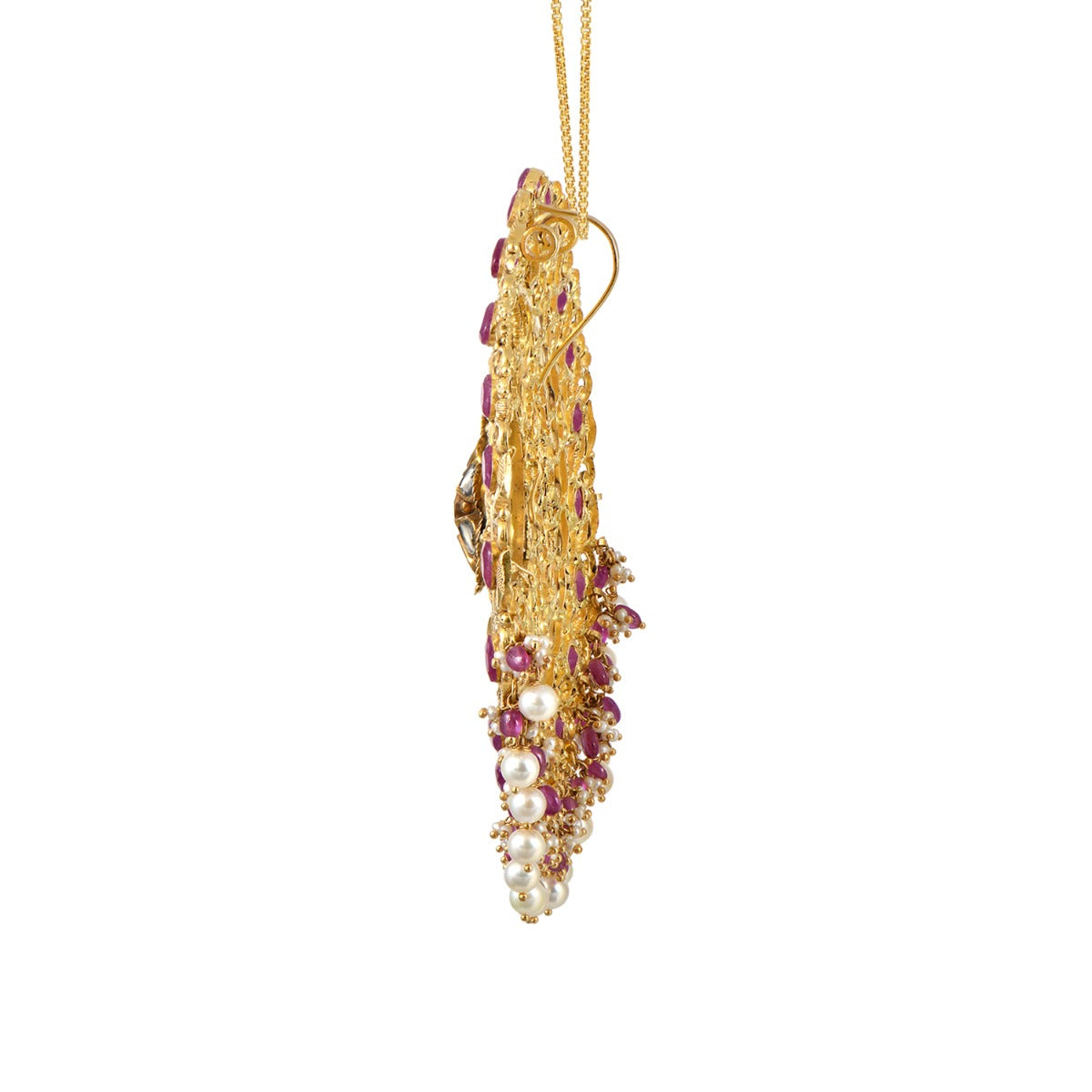 Floral Festive Gold Pendant