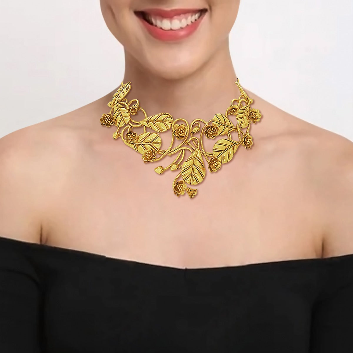 Navya Gold Necklace Set