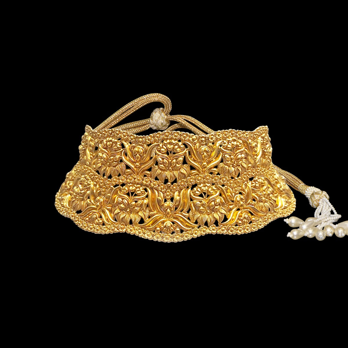 Floral Glow Gold Choker Set
