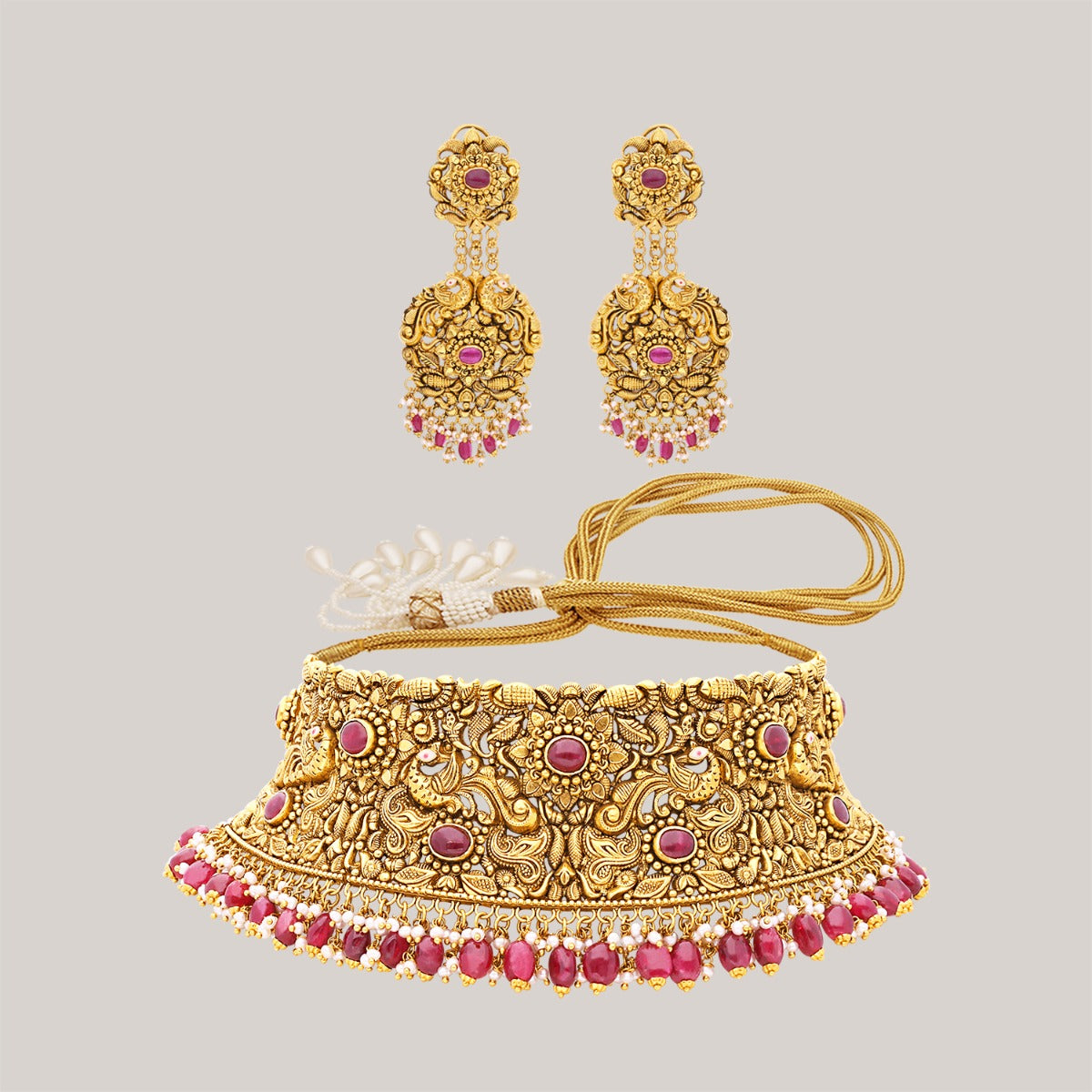 Swan Parade Gold Choker Set