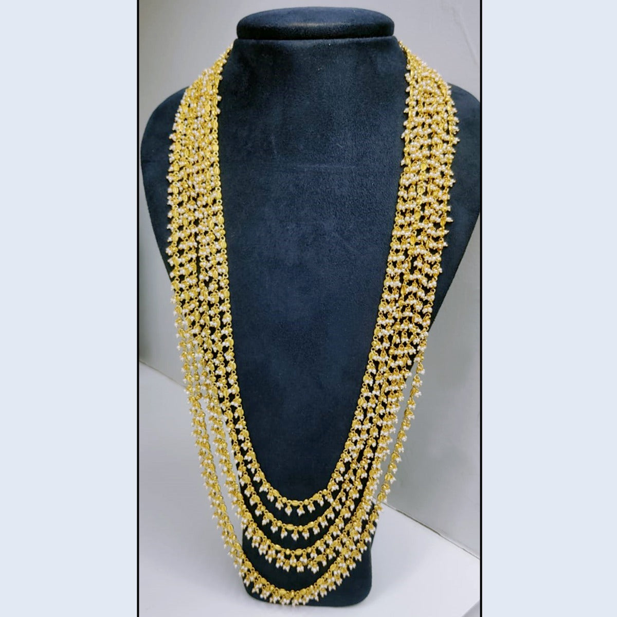 Drops Fine Line Gold Necklace